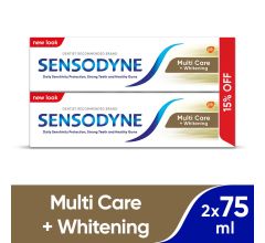 Sensodyne Multi Care Whitening Plus Tooth Paste 75ml Twin Value Pack