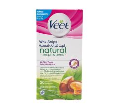 Veet Wax Strips Naturals for Normal Skin 20 Strips