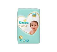 Pampers Premium Care Diapers Size 5 Junior 11-25 Kg Mega Pack 46 Diapers