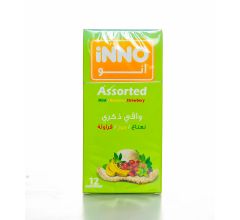 Inno Condoms Assorted Mint/Banana/Strawberry 12 Pcs