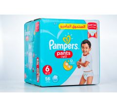 Pampers Pants, Size 6, Extra Large, 16+ kg, Jumbo Box, 56 Diapers