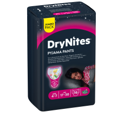 Drynites Pants for Girl 4-7 Years 17-30 kg 16 pants