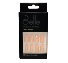 Belle Press On Nails-(sand )Matte Apricot
