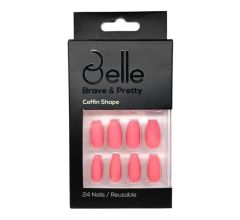 Belle Press On Nails-(Barbie) Matte Light fuchsia