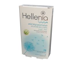 Hellenia Epilation Wax Strips for Face 20 Pcs