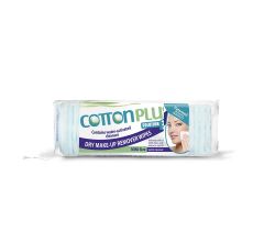 Cotton Plus Make Up Square Pads 80 Pcs Aloe Vera