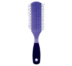 Intervion Hair Brush with Violet Rubber Handle