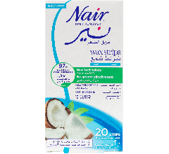 Nair Hair Removal Body Strips Coconut 20 Pcs