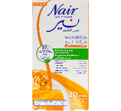 Nair Hair Removal Body Strips Honey 20 Pcs