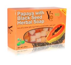 YC Papaya W Black Seed Herbal Soap 100g