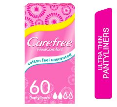 Carefree Flexi Comfort Cotton Fresh Scent 60 pantyliners