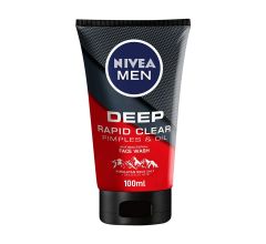 Nivea Men Deep Rapid Clear Oily Face Wash 71500-119