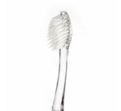 Nano-b Silver and Charcoal Antibacterial Toothbrush with Crystal Handle