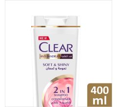 Clear Women Anti-Dandruff Soft & Shinny Shampoo 400 ml