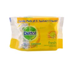 Dettol AB Wipes Fresh 10 Pcs X 5 Family Pack
