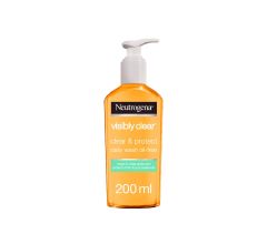 Neutrogena Visibly Clear Clear & Protect Daily Face Wash 200 ml