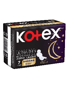 Kotex Ultra thin Night time With Winges 7 Pads