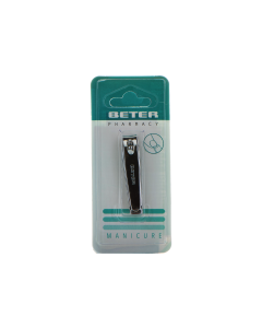 Beter Chrome Plated Manicure Nail Clippers with Nail File 5.8 cm