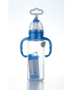 Baby Zone Plastic Bottle 250 ML رضاعة بمقبض Blf 8543