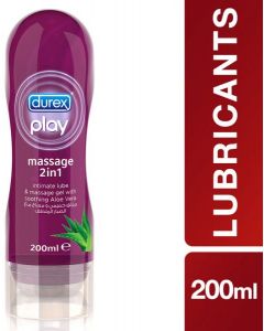 Durex Play 2 in 1 Original Lube Soothing Aloe Vera Massage Lube Gel 200 ml
