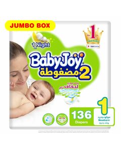 Baby Joy Jumbo 1 New Born 1 X 136 Box