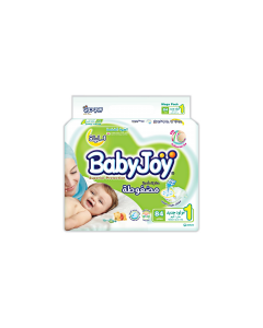 BabyJoy Compressed Diamond Pad Size 1 Newborn 0-4 kg Mega Pack 84 Diapers
