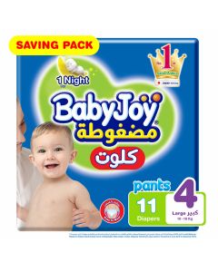 BabyJoy Culotte Size 4 Large 6-12 kg Saving Pack 11 Diaper Pants