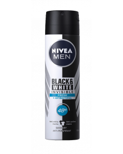 Nivea Deo Spray Men Invisible Black&White Fresh 150Ml