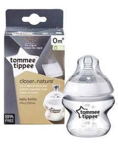Tommee Tippee TT422400 Closer To Nature White Feeding Bottle 150 ml