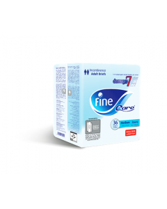 Fine Care Adult Diapers Unisex Briefs Medium Waist 75-110 cm 36 Pieces