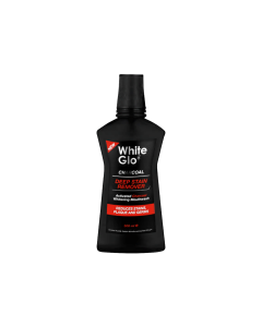 White Glo Charcoal Deep Stain Remover Mouthwash 500 ml