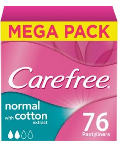 Carefree Daily Fresh Cotton Unscented Pantyliners Pack of 76
