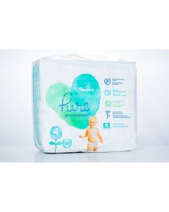 Pampers Pure Protection, Size 4, 9-14 kg, 28 Diapers