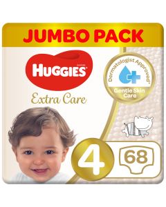 Huggies Extra Care 4 Jumbo 8-14 kg 68 Diapers