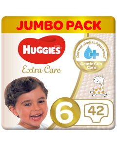 Huggies Extra Care 6 Jumbo 15+ 42 Diapers