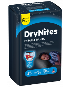 Drynites Pants for Boy 4-7 Years 17-30 Kg 16 pants