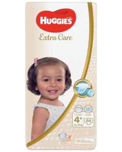 Huggies Extra Care 4+ Jumbo 10-16 Kg 64 Diapers