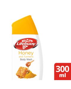 لايف بوي غسول الجسم الكركم و العسل 300مل + ليفة