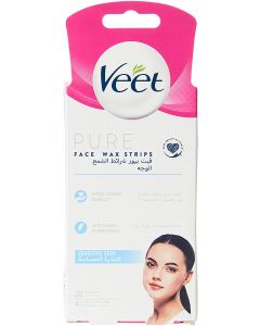 Veet Pure Face Wax strips 20 Pcs