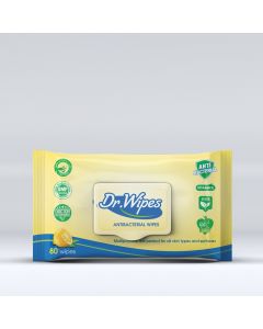 Dr Wipes Antibacterial Antiseptic wipes 80 pieces