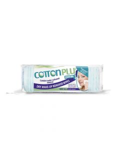 Cotton Plus Make Up Square Pads 80 Pcs Aloe Vera