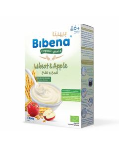 بيبينا - حبوب عضوية للأطفال - قمح وتفاح - 200غ