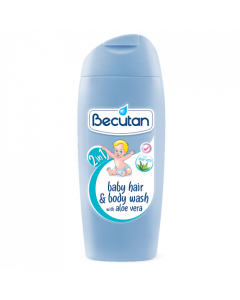 Becutan Baby Hair & Body Wash with Aloe Vera 200ml