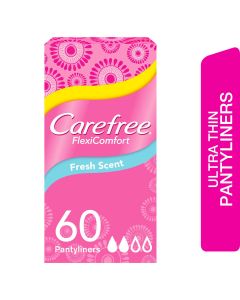 Carefree Flexi Comfort Fresh Scent 60 Panty Liners