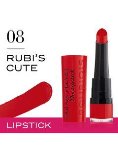 Bourjois Paris Rouge Velvet Lipstick 08 Rubi's Cute
