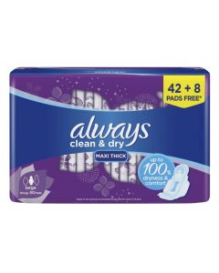 Always Ultra Super Plus Sanitary Pads with Wings 50 Sanitary Pads.