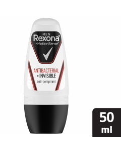 Rexona Men Antiperspirant Antibacterial Invisible Roll On 50ml