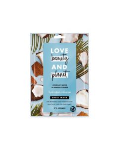 Love Beauty and Planet Sheet Mask Hydration Infusion Coconut Water & Mimosa Flower, 1pc