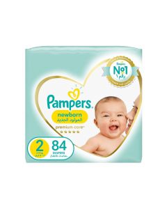 Pampers Premium Care Diapers Size 2 Mini 3-8 kg Jumbo Pack 84 Diapers