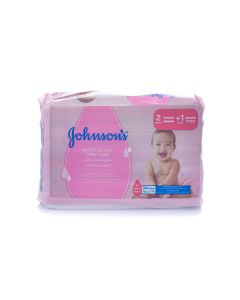 Johnson Baby Wipes Gentle All Over 20 Sht 2+1 Free 168 wipes
